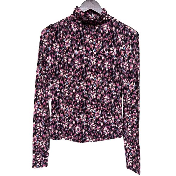 Isabel Marant Etoile Lou Women's Top High Neck Turtleneck Floral Size 4 NWOT - Picture 1 of 11